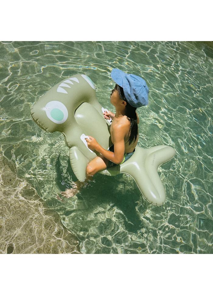 Kids Lie-On Float Salty the Shark Khaki
