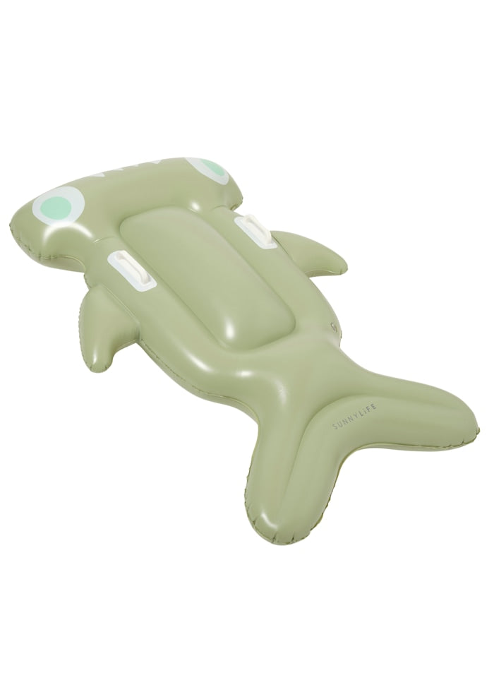 Kids Lie-On Float Salty the Shark Khaki