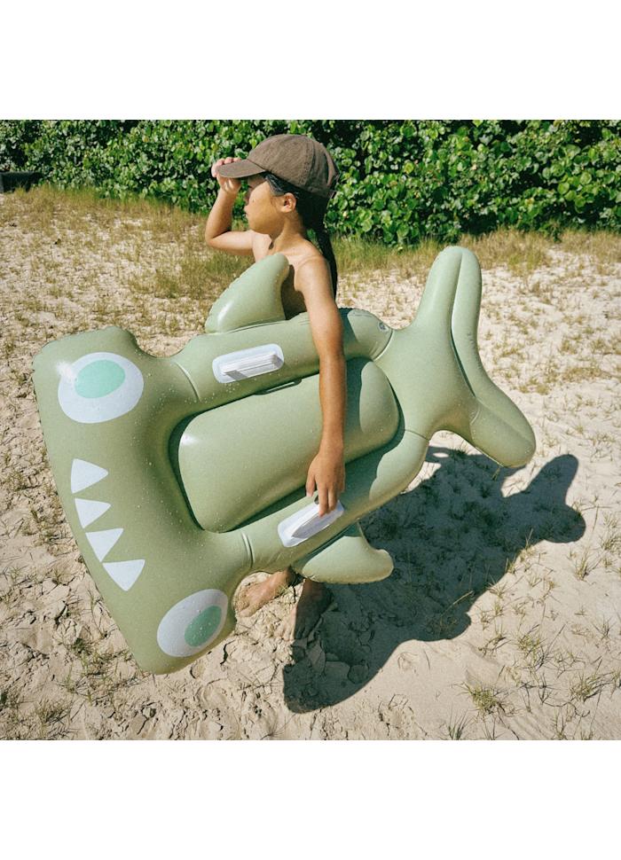 Kids Lie-On Float Salty the Shark Khaki