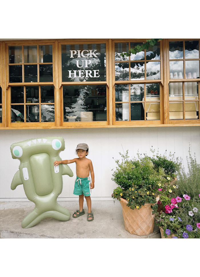Kids Lie-On Float Salty the Shark Khaki