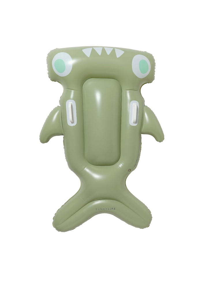 Kids Lie-On Float Salty the Shark Khaki