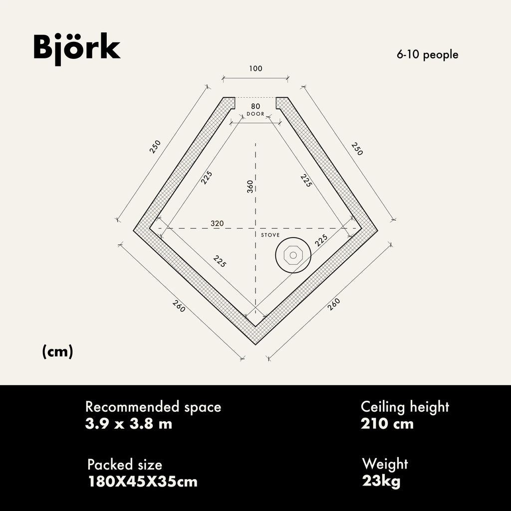 Bastutältspaket Björk Basic